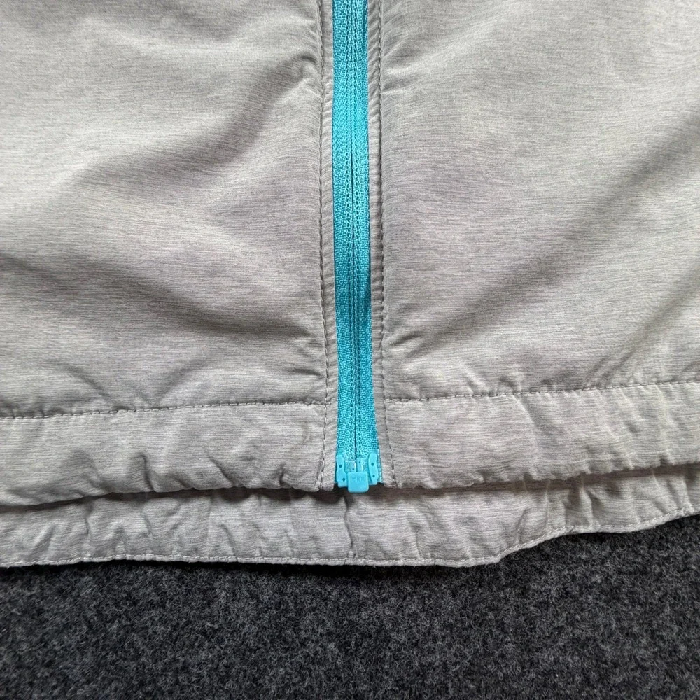Peter Millar Crown Sport Mens XXL Grey Performance Vest Stowaway Hood Full Zip